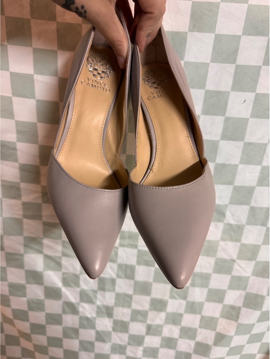 Vince Camuto Shoes - Vince Camuto Women's 8M Pointed Toe High Heel Pumps in Taupe